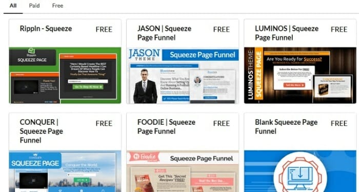 choose from the best Clickfunnels templates