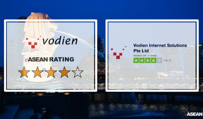 Vodien VPS Singapore star rating from eASEAN