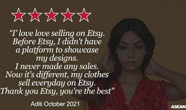 customer testimonial for etsy ecommerce platforms singapore