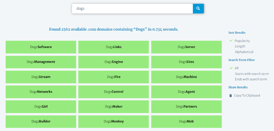 How To Choose A Domain Name For ECommerce In Singapore with lean domain search