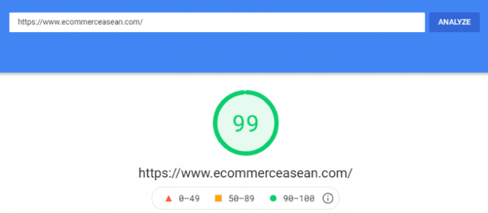 google page speed image for wordpress website